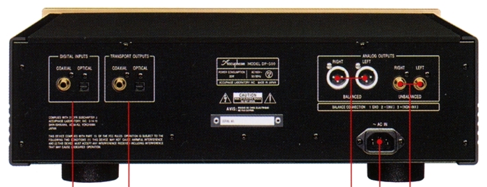 Accuphase DP-500の仕様 アキュフェーズ