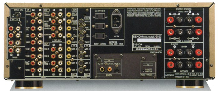 DENON AVC-3800(AVC-3800-N)の仕様 デノン/デンオン