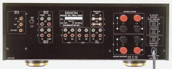 DENON PMA-780Dの仕様 デノン/デンオン