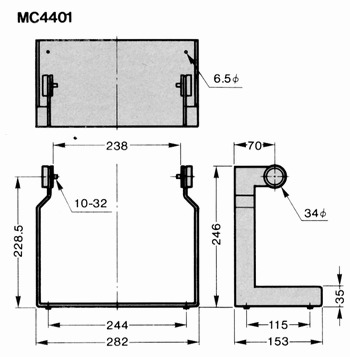 MC4401の詳細寸法図