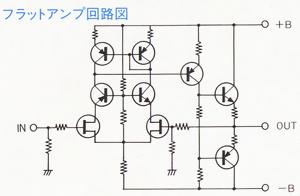 フラットアンプ回路図